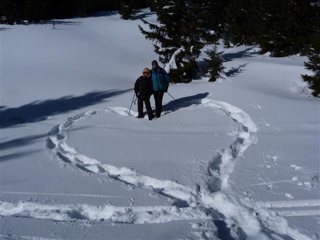 Randonnée raquettes Saint Valentin en refuge de montagne